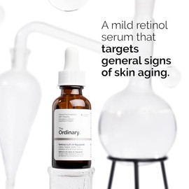 The Ordinary Retinol 0.2% en escualano, suero de retinol suave para la cara que es antienvejecimiento y suaviza la piel, 1 onza líquida