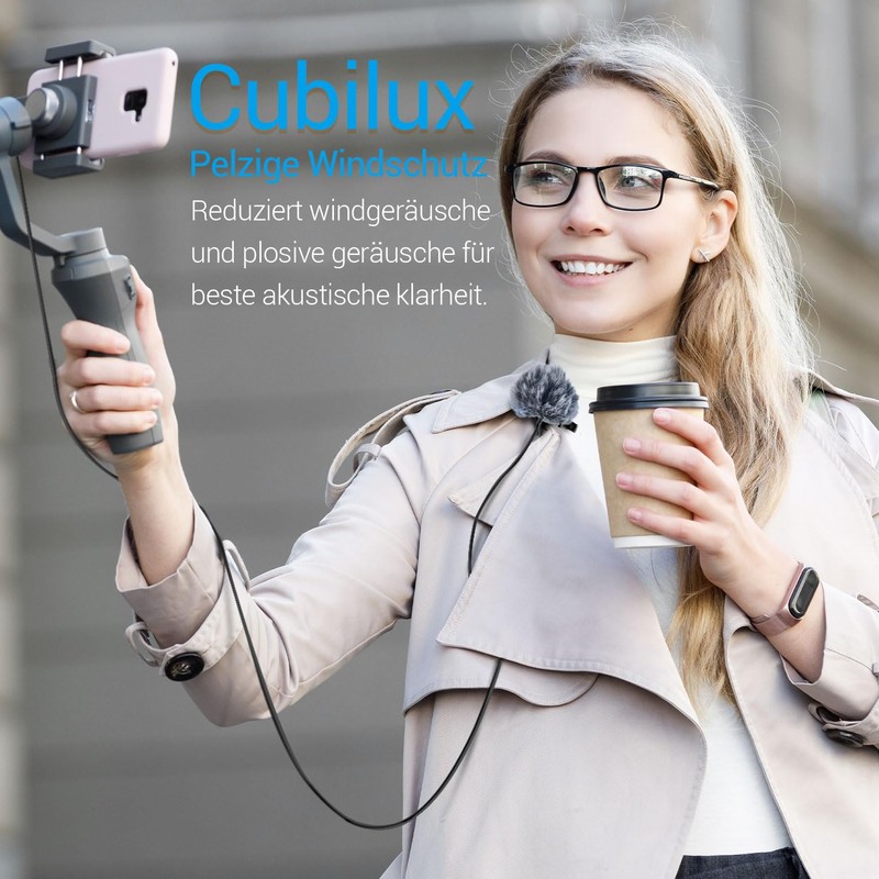 Cubilux Lavalier Microphone Windshield 6 Pack Furry Windshield