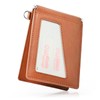 QUARE Pass Case, Men's Leather Double-Sided Pass Holder, IC Card