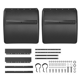 VEVOR 24"x24" Quarter Fender Set w/Tube Bracket for Semi Trucks Kenworth Mack