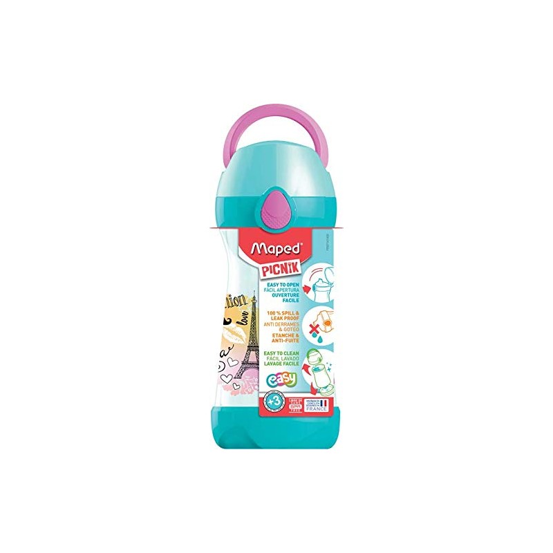 Maped Picnik Concepts 430ml Lunch Water Bottle - Paris Design