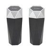 2Pcs Car Trash Can with Lid Waterproof Decorative Automotive Portable