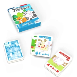 Editions DUSSERRE - Jeu de 7 Familles Mes Animaux Préférés - Jeu de Cartes Pour Enfants et Famille Mémoire et Observation - À partir de 4 ans - French Edition - Ducale - 10007392