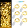 6 Pack 7Ft Starry String Lights No Remote Waterproof Fairy