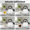 Tetera con Silbido 3 L, Hervidor de té Silbante, Tetera