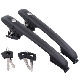MOTOKU Set of 2 Front or Rear Left Driver and Right Passenger Side Door Exterior Door Handle with Keys for Dodge Sprinter 2500 3500 2003-2006