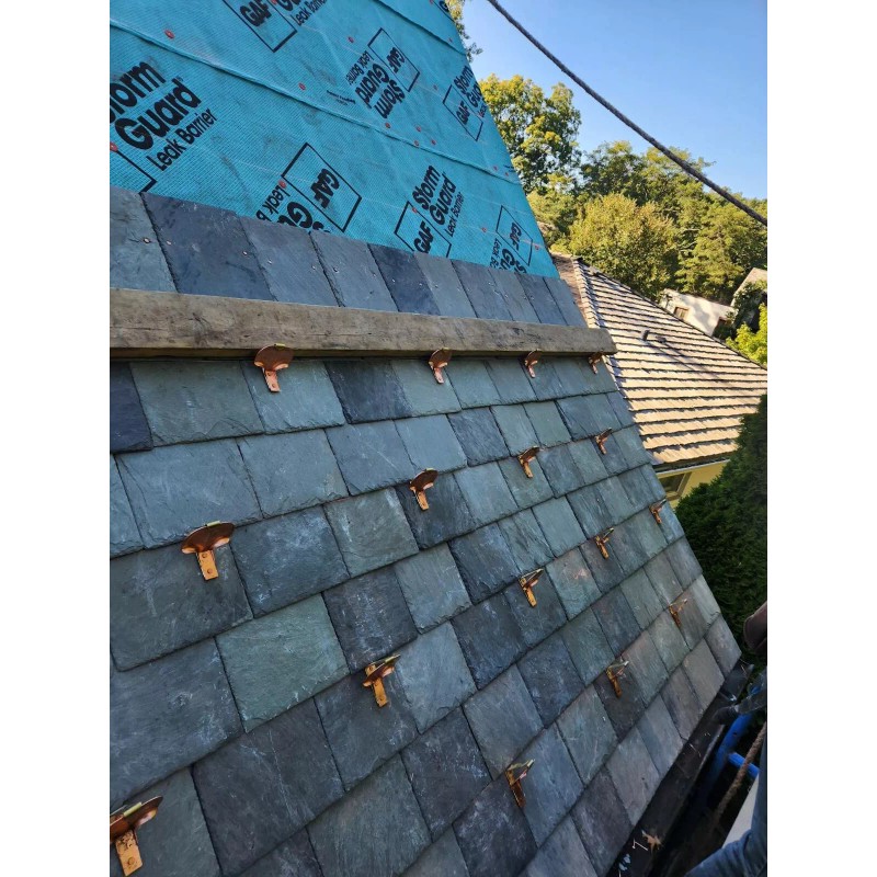 Vermont New Natural Slate Tile Roofing Gray Green 1” Thickness