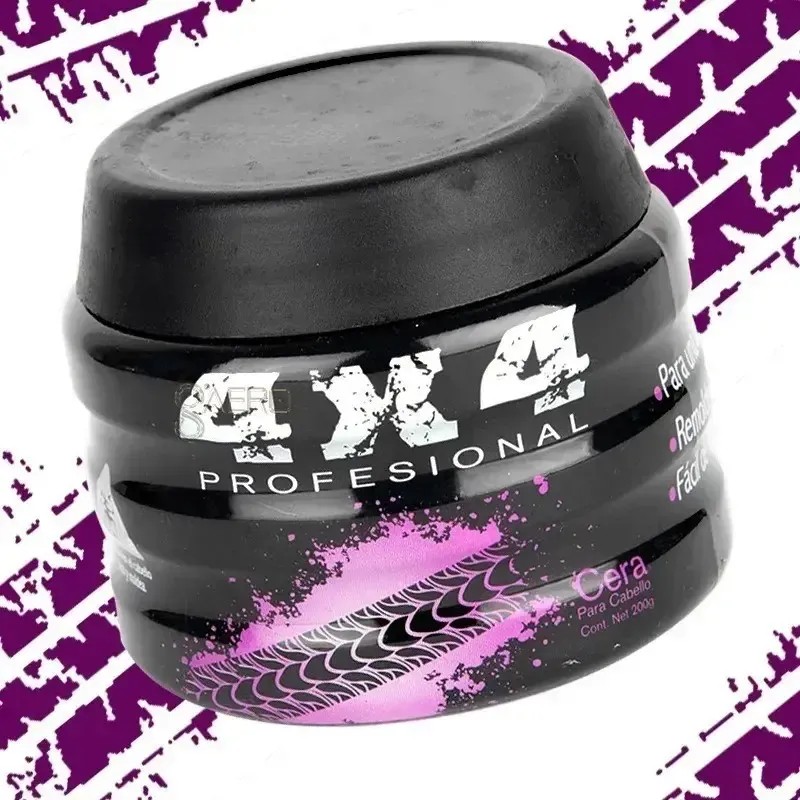 Cera Para Cabello Fijación Media Alta 4x4 Profesional 100gr