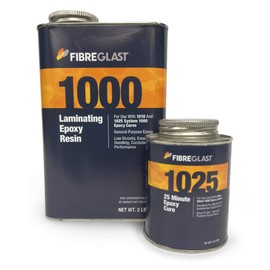 Fibre Glast - System 1000 Epoxy Resin - Standard Part Kit - 1 Quart - Tough Epoxy for Quick Repairs and Fabrication
