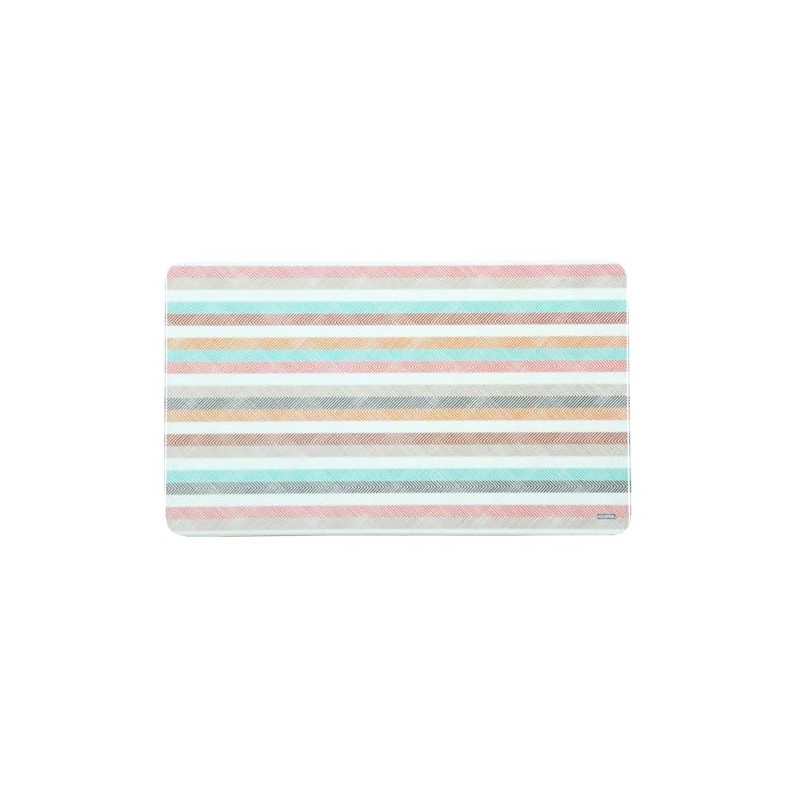 Kesper 31254 Decorative Breakfast Board with Stripes, Melamine, Square, 23.5