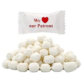 We Love Our Buttermints, Mint Candies, After Dinner Mints, Butter Mint Candy, Fat-Free, Individually Wrapped (250 Buttermints, We Love Our Patrons Red)