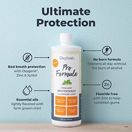 Zinc Mouthrinse with Fresh Mint - 16oz by Oxyfresh