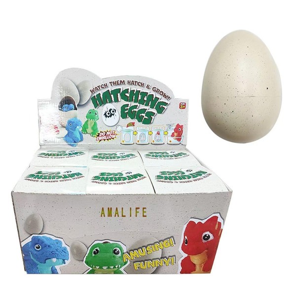 AMALIFE 6pack- Dinosaur Hatching Surprise Eggs - Grows 1000%