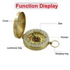 VZU Outdoor Compass, Golden Compass, Brass Compass with Retro Design,