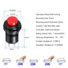 Gebildet 24pcs 12mm Latching Push Button Switch SPST ON/OFF AC