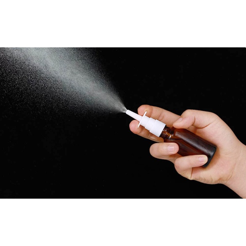 ericotry 6PCS Empty Refillable Glass Nasal Spray Bottles Fine Mist