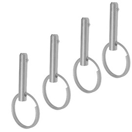 Pack of 4) with Safety Ball 8 mm A2 Stainless Steel Bolt Ring Bolts, Splint Flip Plug