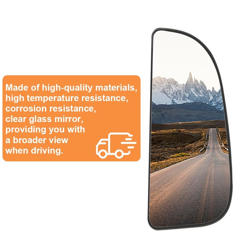 Senzeal Passenger Side Lower Mirror Glass Replacement for Dodge Ram