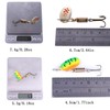 LURESMEOW Trout Lures Spinner Baits Fishing Lures Kit for Bass