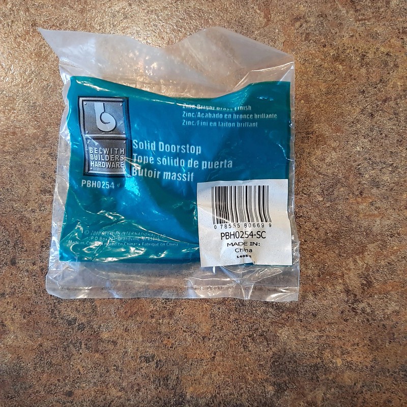 Belwith 5 pak Satin Chrome solid doorstops Belwith PBH0254-SC