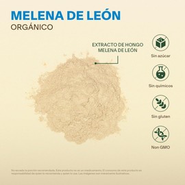 Vital Botanics Extracto de Melena de León Orgánico en Polvo
