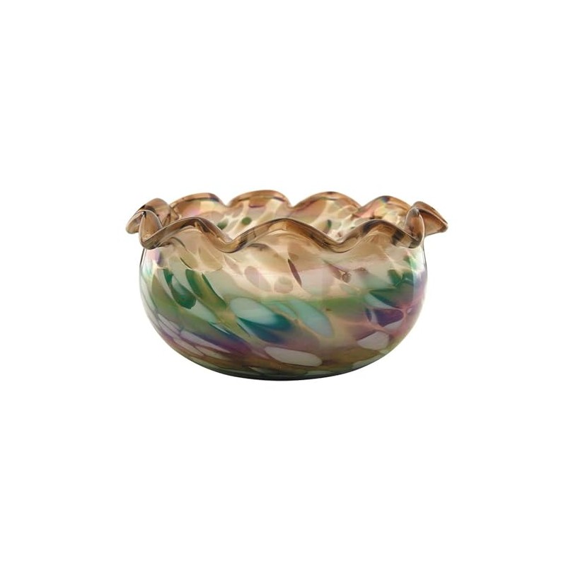 47th & Main Scented Candles Ruffle Glass Candle, 7" Dia