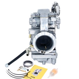 SVKCAR HSR 45MM Carburetor for Evo Twin Cam Electra Super Tour Wide Glide Road King Low Rider Sportster Softail TM45 Polished Carb