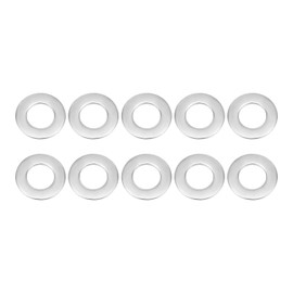DTGN 8mmx16mmx1mm(IDxADxT) 304 Edelstahl Flach Unterlegscheiben - 100Pack - Gut für Industrieanlagen - Flache Ring Dichtungen - Silberton