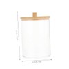 NOLITOY Cotton Pad Holder Box Set Acrylic Swab Storage Case