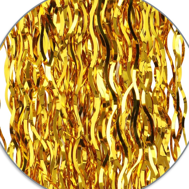 com-four® Tinsel – Coloured Tinsel Garland for Christmas – Christmas