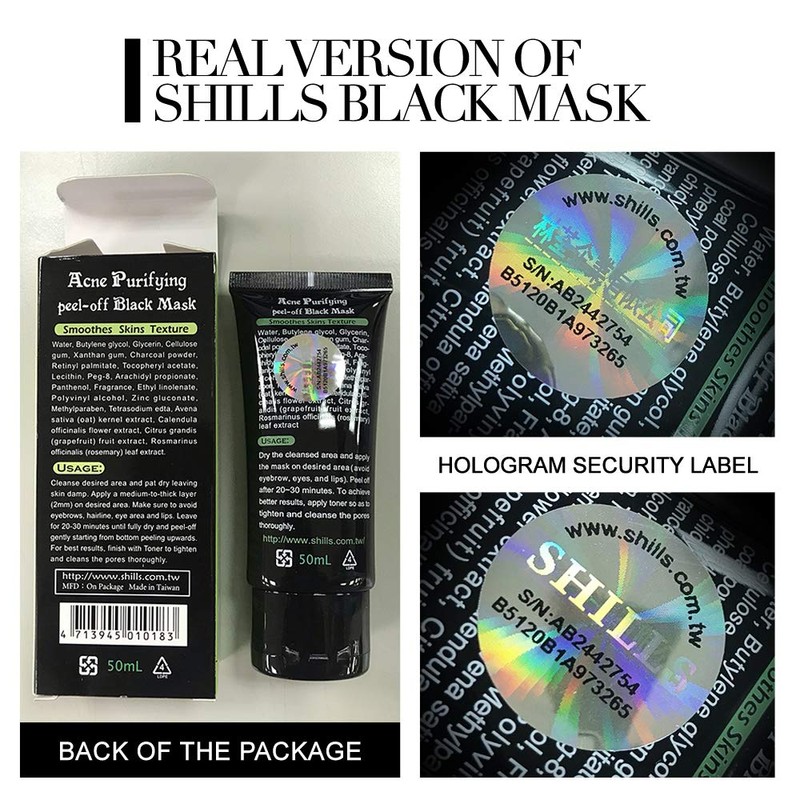 SHILLS Blackhead Remover, Pore Control, Skin Cleansing, Purifying Bamboo Charcoal,