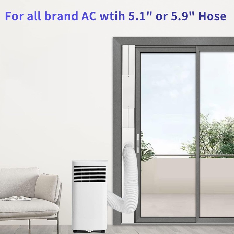 Portable AC Window Vent Kit - Complete Air Conditioner Window