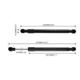 Sporacingrts 2 Pack Upgraded Steering Control Dampers 603983, P10117, P7124 Compatible with Hustler Raptor SD SDX X XD XDX XL Flip-Up Limited FasTrak, Big Dog Lawn Mower Shock Absorber Replacement