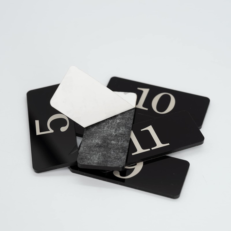 Rectangle Lockers Plastic Numbered Room Number Table Number Sticker (1-10,