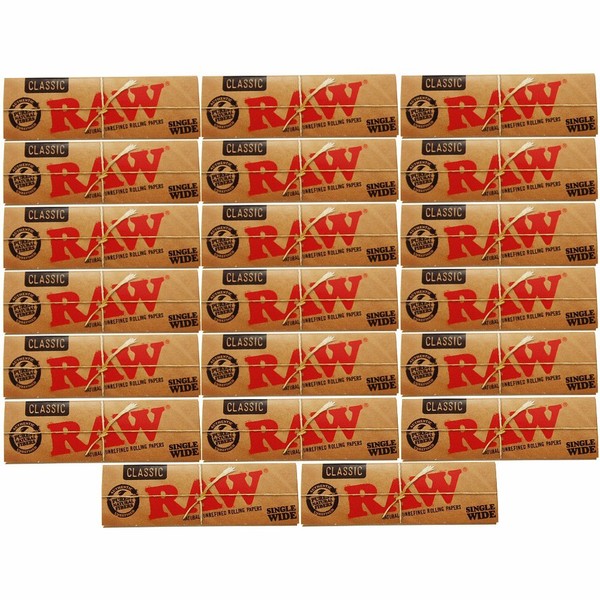 raw classic paper Low Classic Paper Hand Winding Single 70mm 5.10.20 Pack (Set of 20)