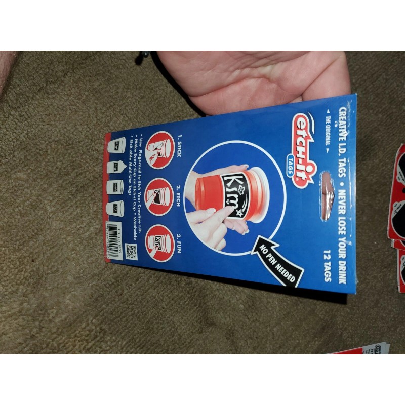 Party Etch it Disposable Red Solo Cups Glass Markers Birthday