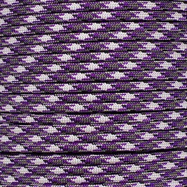 Paracord Planet 550 LB Tested Paracord Available in 25, 50, and 100 Foot Lengths of USA Made Rope (Purple Camo, 25 Feet)