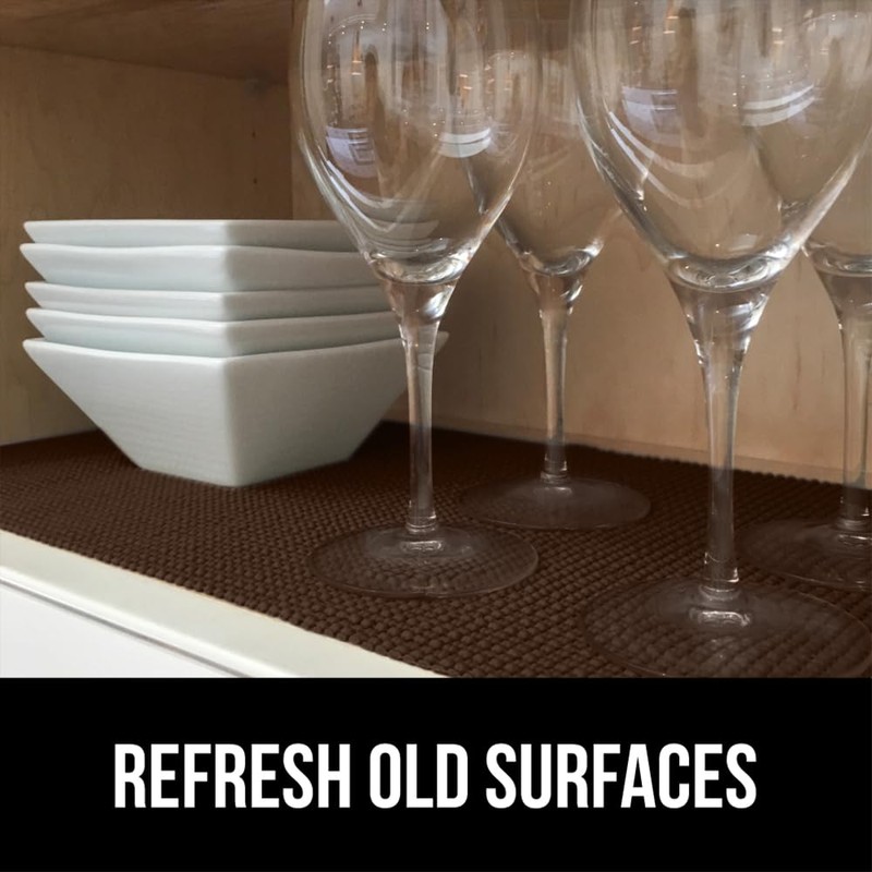 GORILLA GRIP powerGRIP Drawer Shelf and Cabinet Liner, Thick Strong