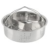 Stainless Steel Vegetable Steamer Basket, Insert Steaming Rack with Handle,
