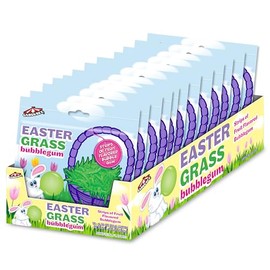 Big League Chew Easter Grass Bubble Gum + For Games, Concessions, Picnics & Parties (12 Packs)