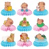 Capybara Birthday Honeycomb Centerpieces 9Pcs Capy Birthday Party Decorations Capybara