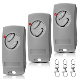 Garage Door Opener Remote Control 433.92MHz for EcoStar RSE2-433, RSC2-433, RSZ1-433, Handheld Transmitter Pack of 3 for EcoStar Liftronic 500/700/800 for Portronic D2500/D5000/S4000