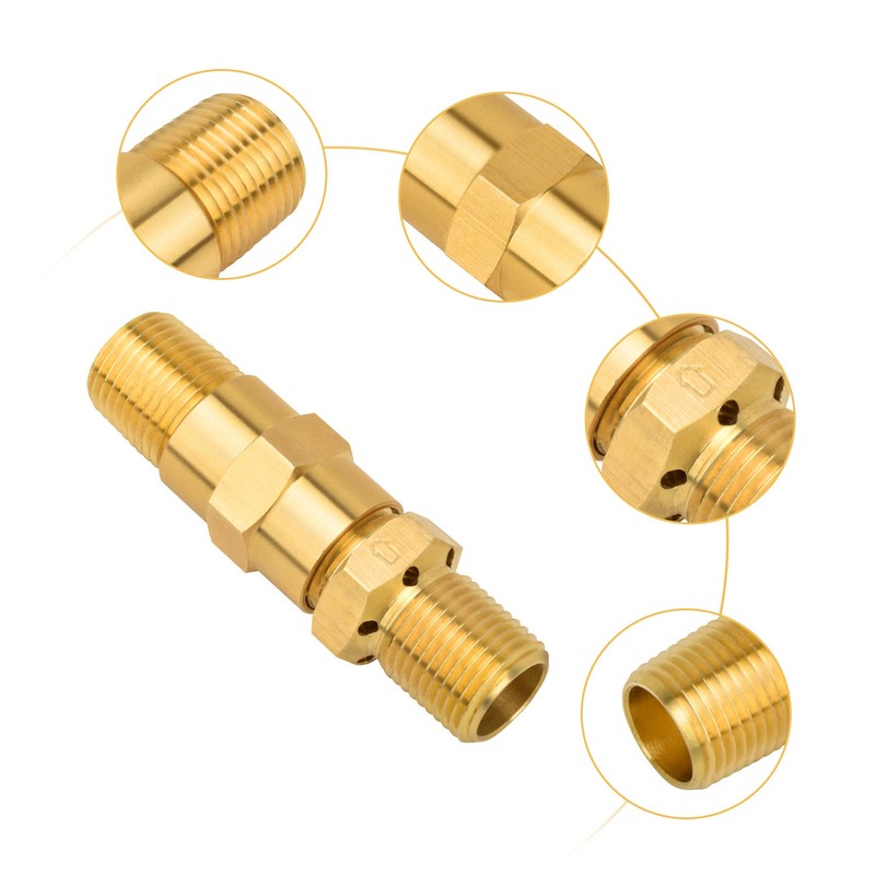 Stanbroil Fire Pit Burners Air Mixture Valve, Solid Brass 1/2"