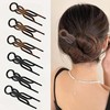 7PCS Lexziuo Plastic U-Shaped Magic Grip Hairpin Set: Robust and