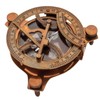 Antique Sundial Compass Replica Solid Brass Pocket Sundial West London
