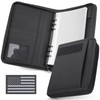 WYNEX Tactical Notebook Padfolio Ring Binder with 80 Sheets, Zipper