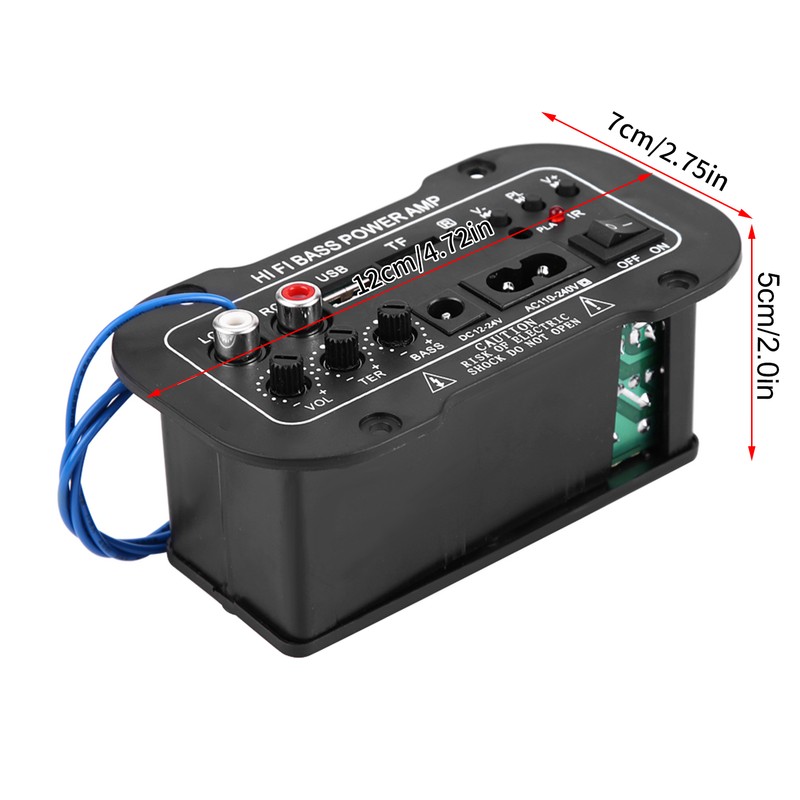 5 Inch Auto Car Digital Bluetooth Amplifier Hifi Bass High