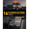 HLauto 700A Rooftop Emergency Strobe Lights Bar, 72 LED Amber