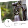 Levemolo Antique Cast Iron Bell Manual Door Chime Decorative Flower
