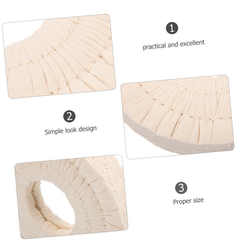HEALLILY Buffing Wheel Cloth Replacement 5.91 Inch Non-Woven Wear-Resistant Polishing